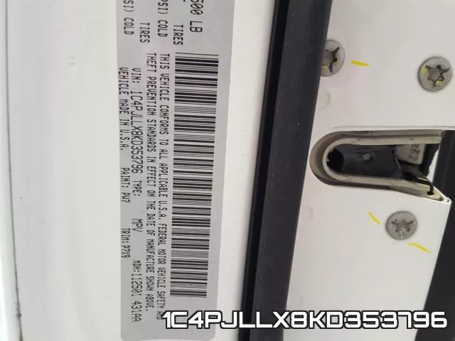 1C4PJLLX8KD353796 фото 2