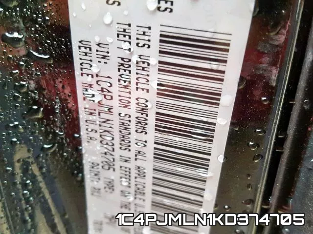 1C4PJMLN1KD374705 фото 2