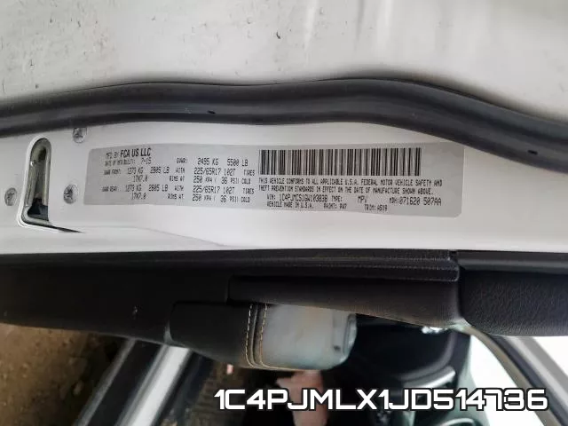 1C4PJMLX1JD514736 фото 2