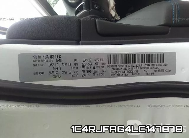 1C4RJFAG4LC147878 фото 10