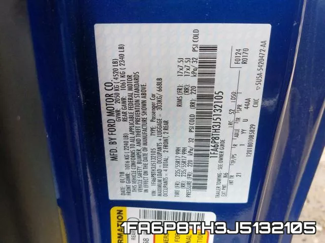 1FA6P8TH3J5132105 фото 2