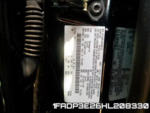 1FADP3E26HL208330 фото 2
