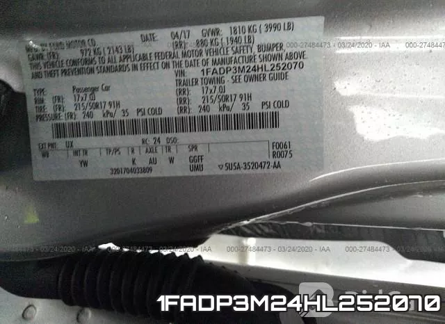 1FADP3M24HL252070 фото 10