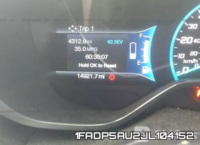1FADP5AU2JL104152 фото 8