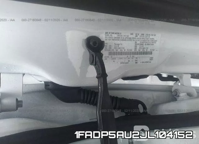 1FADP5AU2JL104152 фото 10