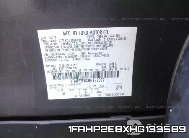 1FAHP2E8XHG133589 фото 10