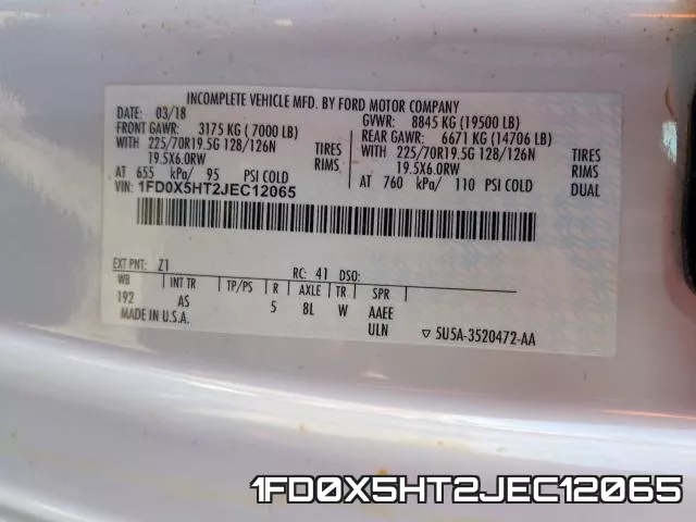 1FD0X5HT2JEC12065 фото 2