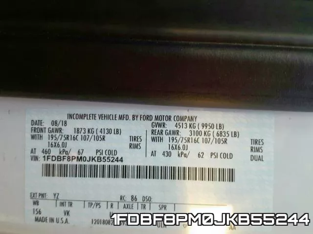 1FDBF8PM0JKB55244 фото 2
