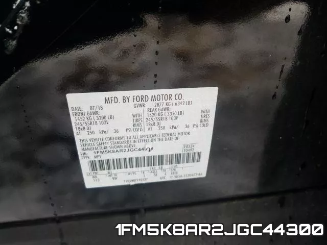 1FM5K8AR2JGC44300 фото 2