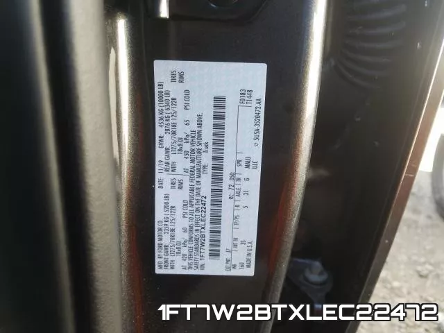 1FT7W2BTXLEC22472 фото 2