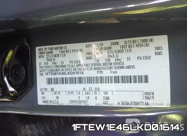 1FTEW1E46LKD01614 фото 10