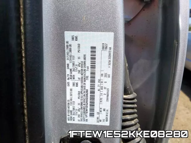 1FTEW1E52KKE08280 фото 2