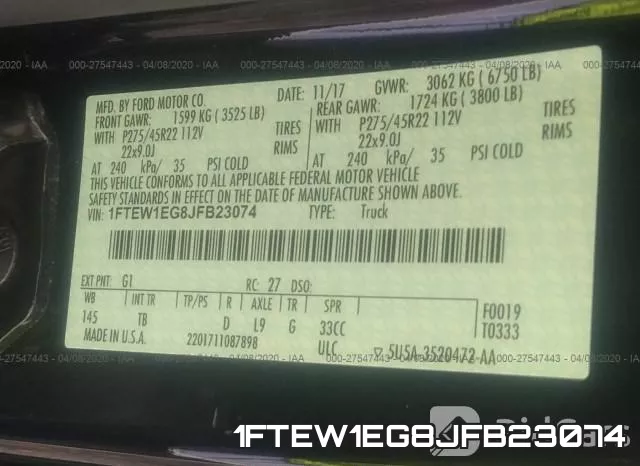 1FTEW1EG8JFB23074 фото 10