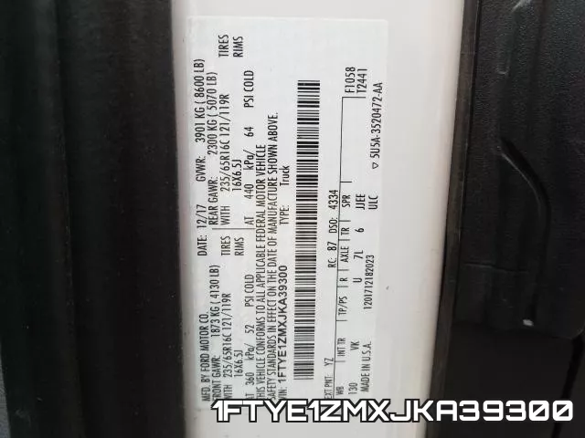 1FTYE1ZMXJKA39300 фото 2