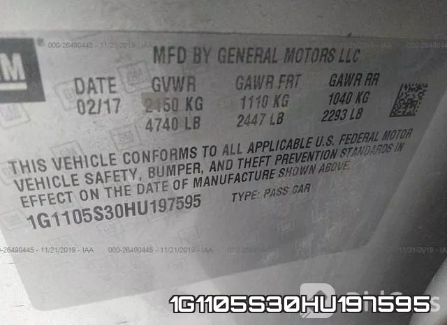 1G1105S30HU197595 фото 10