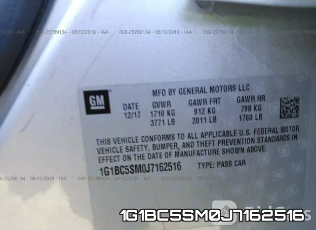 1G1BC5SM0J7162516 фото 10