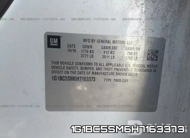 1G1BC5SM6H7163373 фото 10