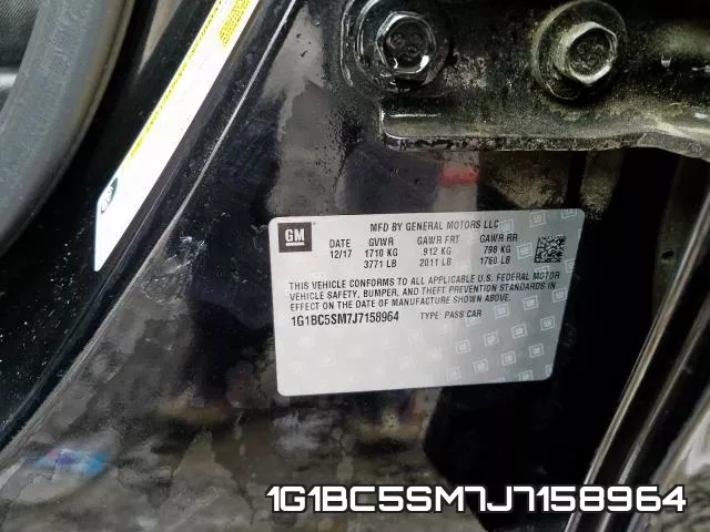 1G1BC5SM7J7158964 фото 2