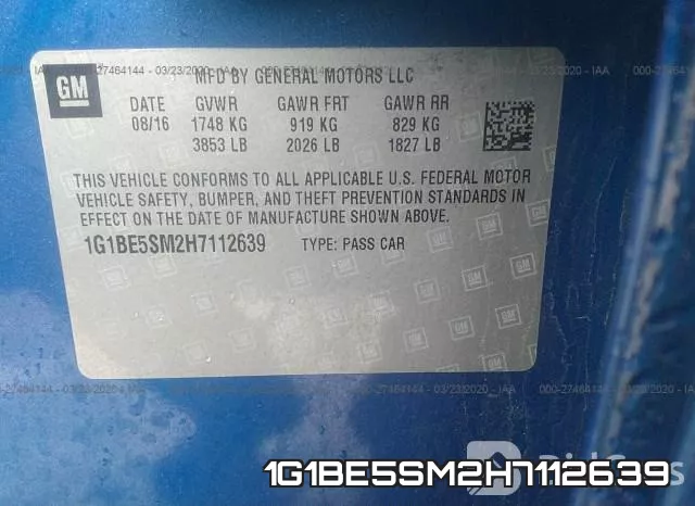 1G1BE5SM2H7112639 фото 10
