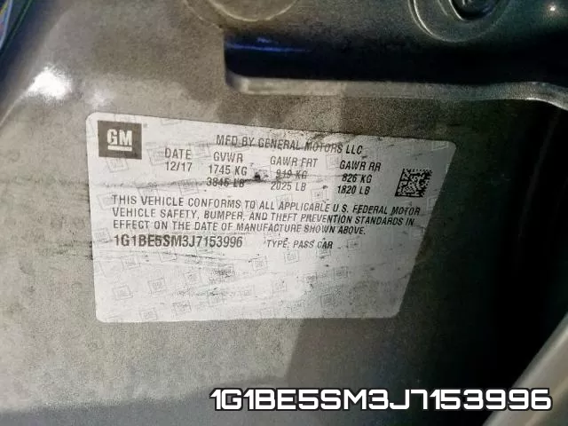1G1BE5SM3J7153996 фото 2