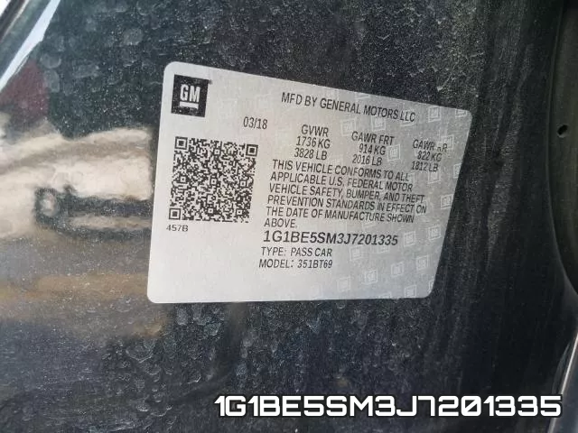 1G1BE5SM3J7201335 фото 2