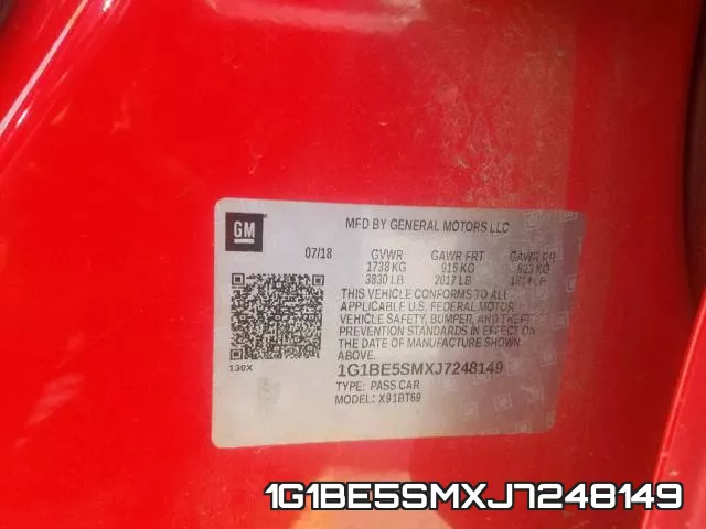 1G1BE5SMXJ7248149 фото 2