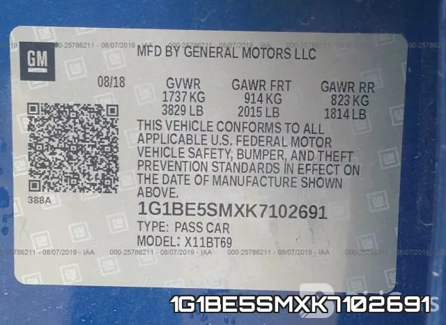 1G1BE5SMXK7102691 фото 10