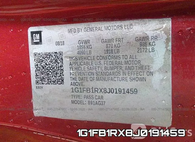 1G1FB1RX8J0191459 фото 10
