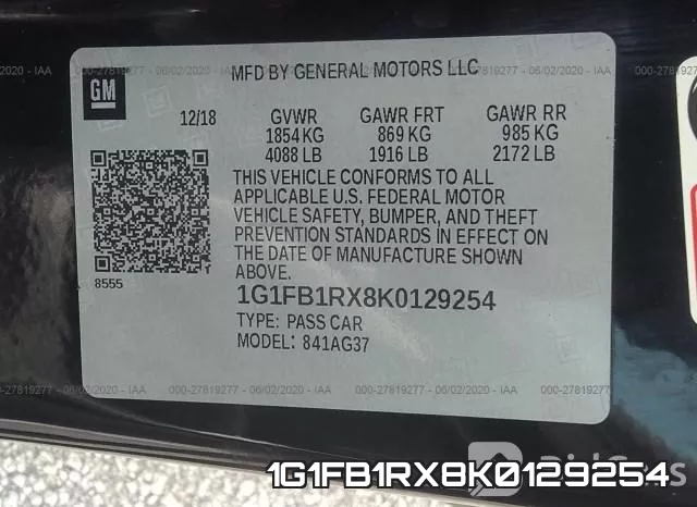 1G1FB1RX8K0129254 фото 10
