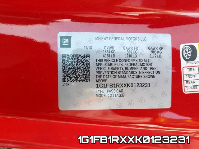 1G1FB1RXXK0123231 фото 2