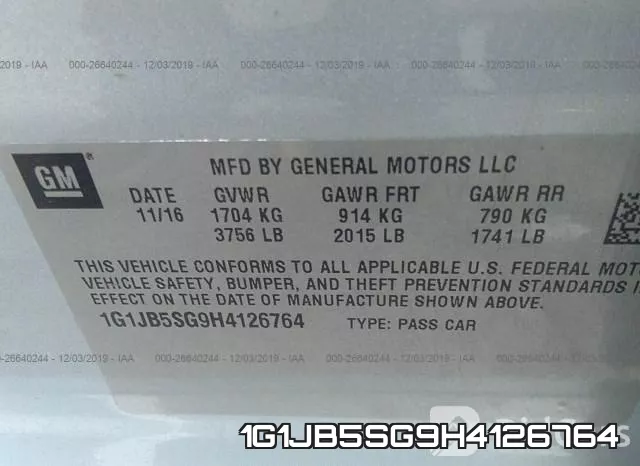 1G1JB5SG9H4126764 фото 10