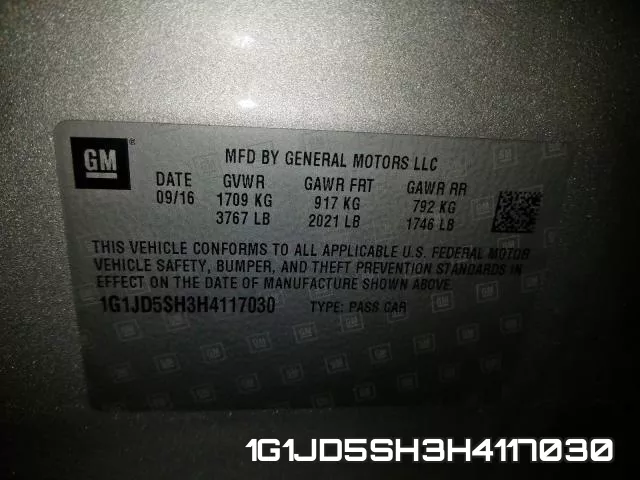 1G1JD5SH3H4117030 фото 2