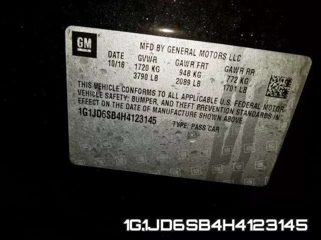 1G1JD6SB4H4123145 фото 2