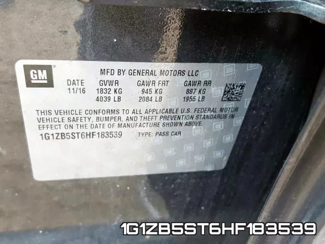1G1ZB5ST6HF183539 фото 2