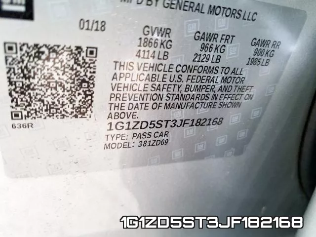 1G1ZD5ST3JF182168 фото 2