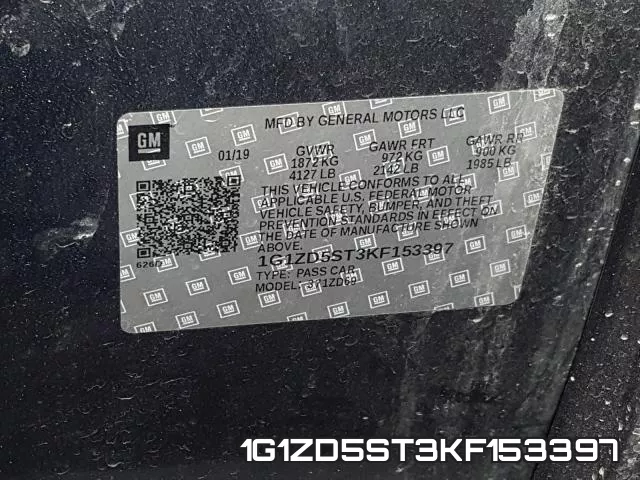 1G1ZD5ST3KF153397 фото 2