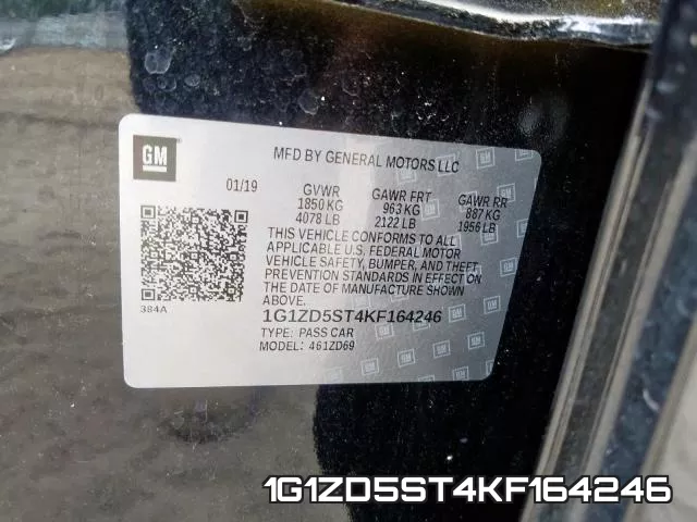 1G1ZD5ST4KF164246 фото 2