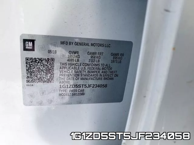 1G1ZD5ST5JF234058 фото 2