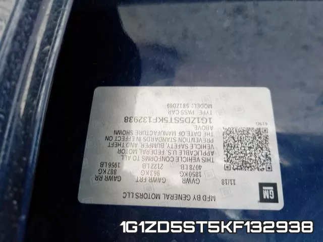 1G1ZD5ST5KF132938 фото 2