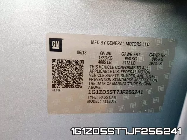 1G1ZD5ST7JF256241 фото 2