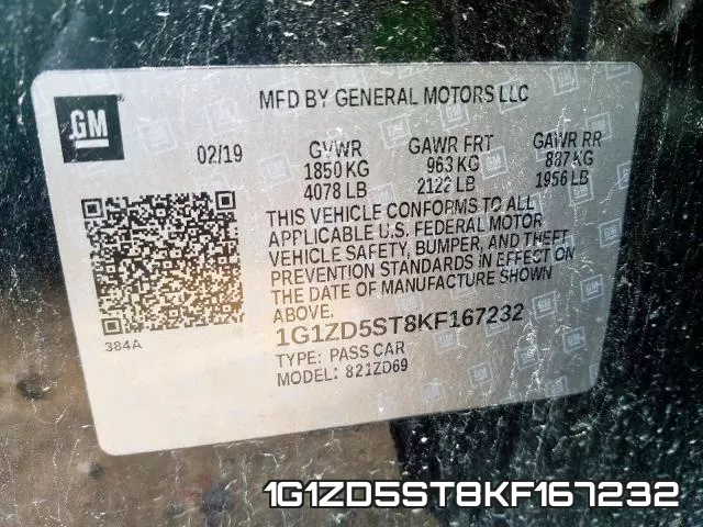 1G1ZD5ST8KF167232 фото 2