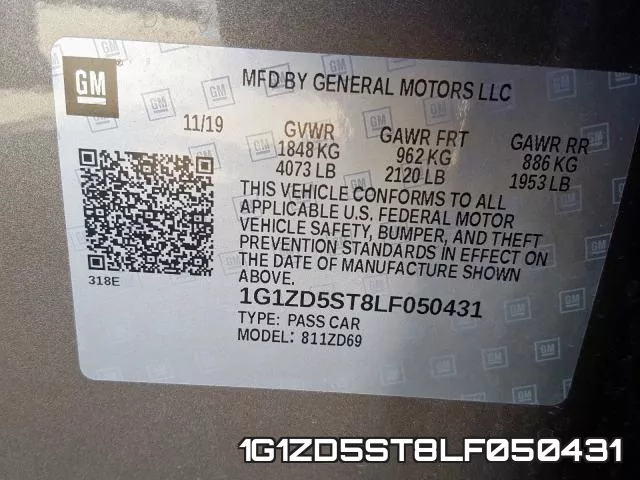 1G1ZD5ST8LF050431 фото 2