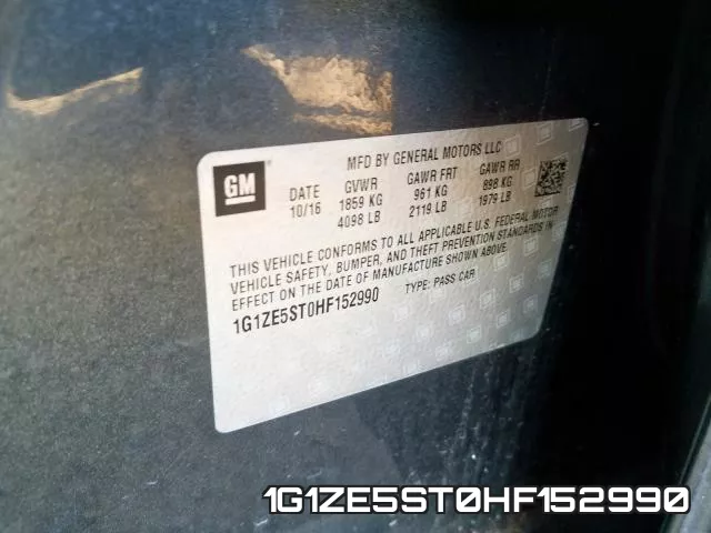 1G1ZE5ST0HF152990 фото 2