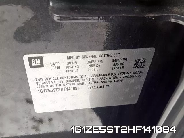 1G1ZE5ST2HF141084 фото 2