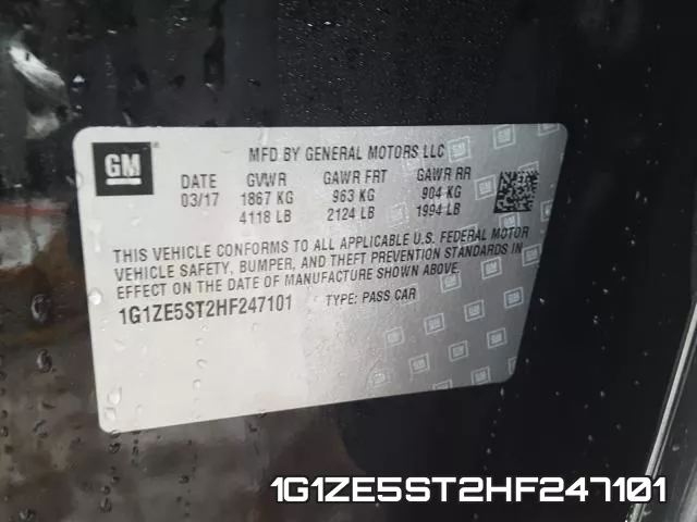 1G1ZE5ST2HF247101 фото 2