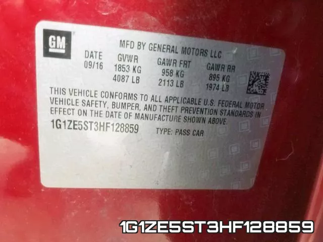 1G1ZE5ST3HF128859 фото 2