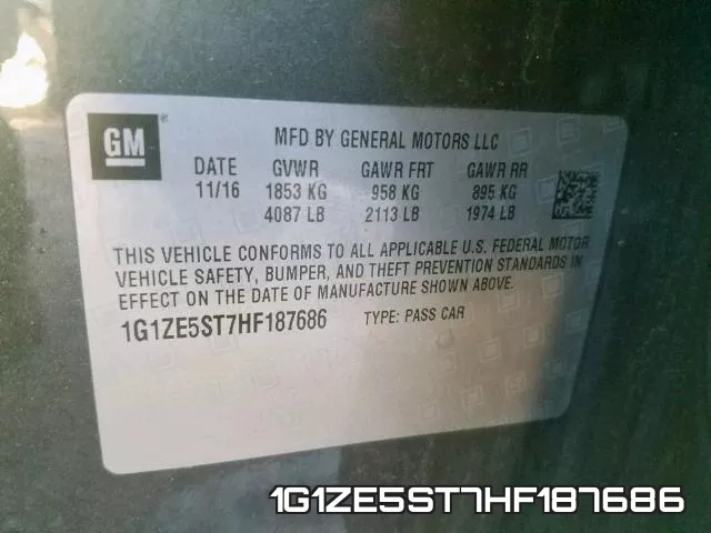 1G1ZE5ST7HF187686 фото 2