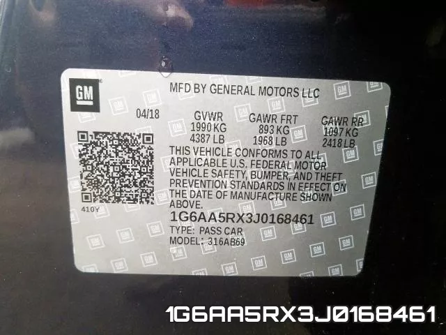 1G6AA5RX3J0168461 фото 2