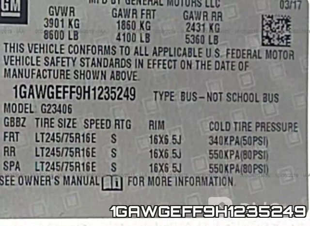 1GAWGEFF9H1235249 фото 10