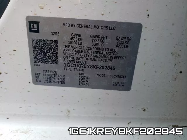 1GC1KREY8KF202845 фото 2